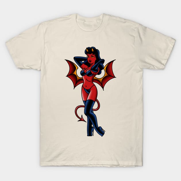 Demon Girl T-Shirt by OldSalt